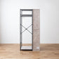 [幅80cm]ミラー&収納付きハンガーラック