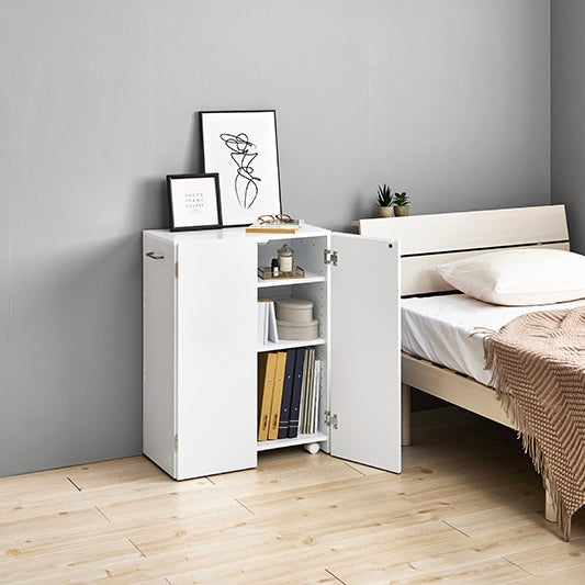 キャスター付きブックシェルフ