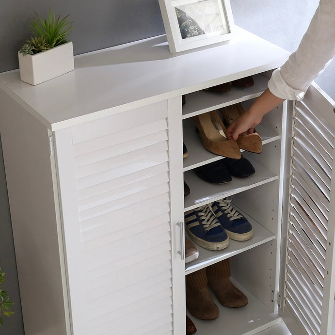 [幅75cm]ルーバーシューズボックス