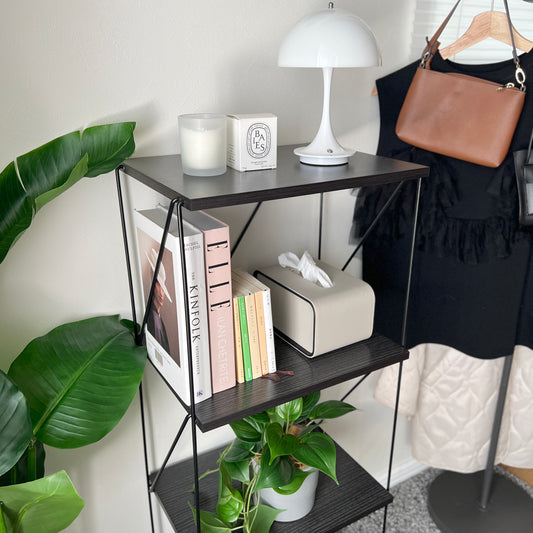 【outlet】工具不要EZBO｜シンプルワイヤーラック幅40 ブラック 3段