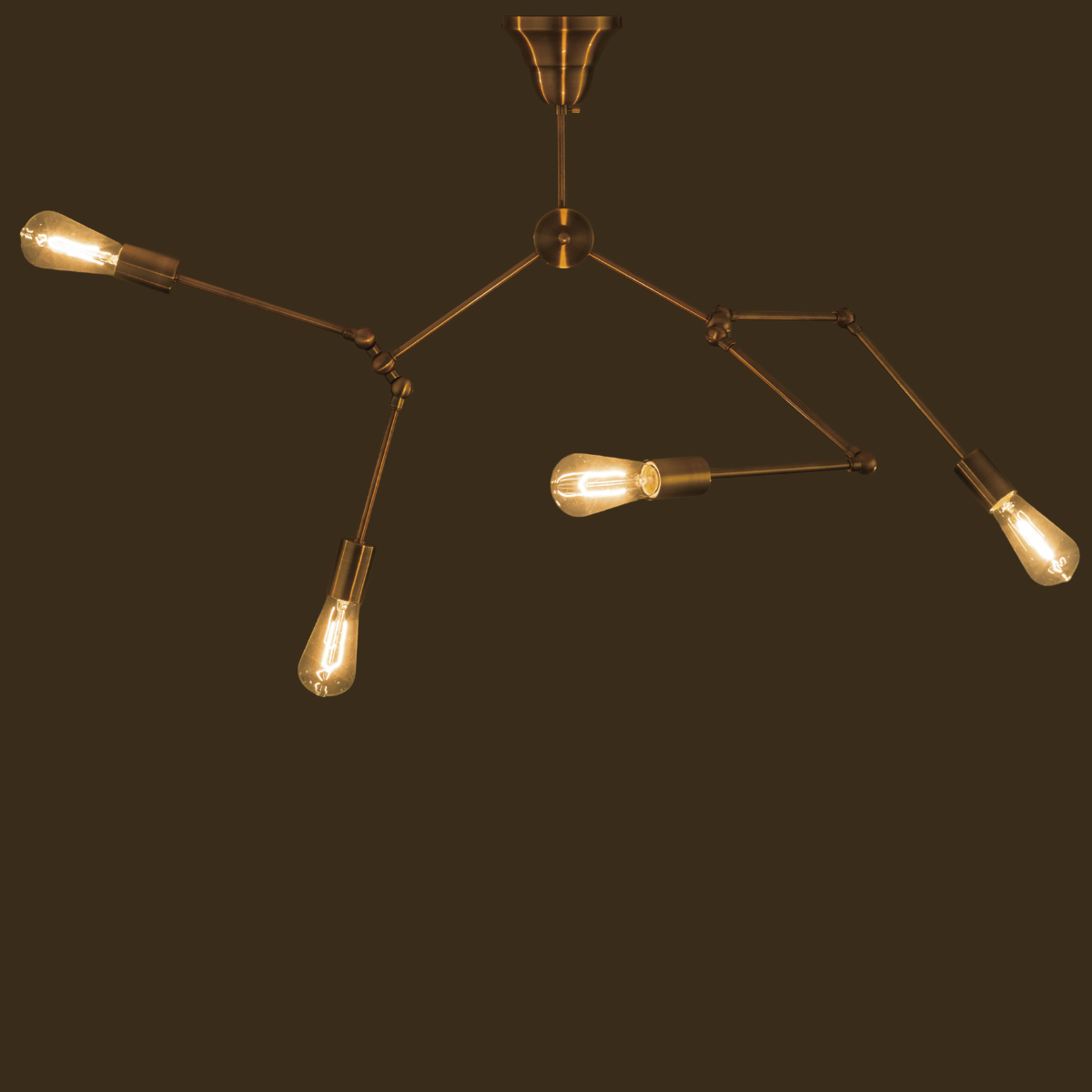 シーリングライト｜真鍮4灯シーリングライト - territory