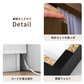 木製キャビネット コンパクトナイトテーブル 黒いフェルト足パッドとケーブル管理付き角度切り手付き
