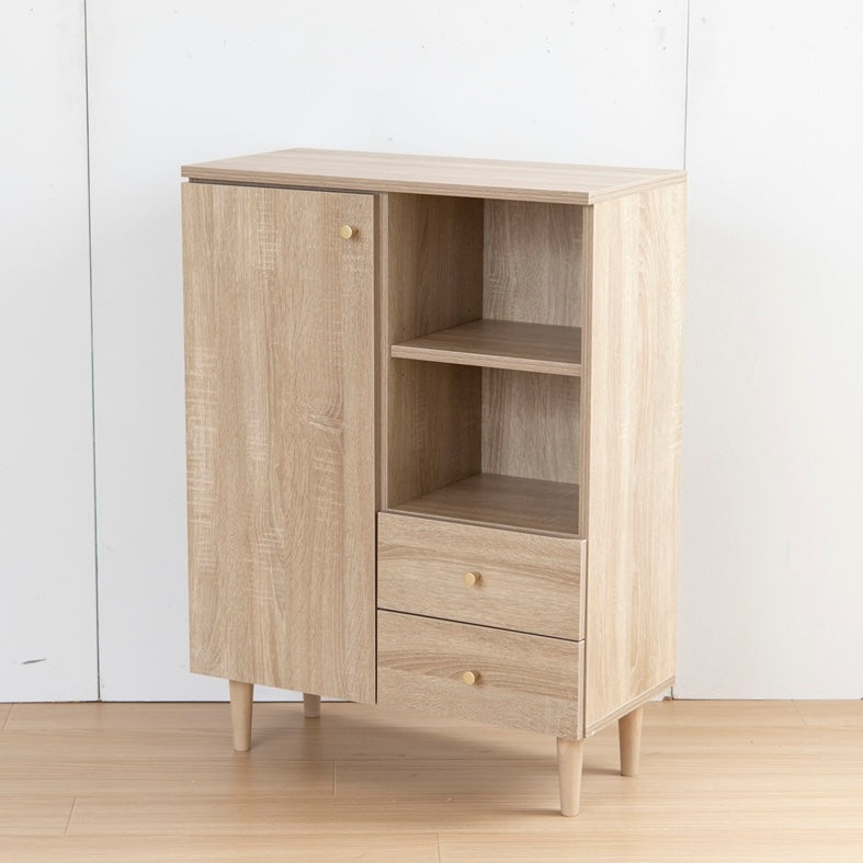 木目調脚付きキャビネット