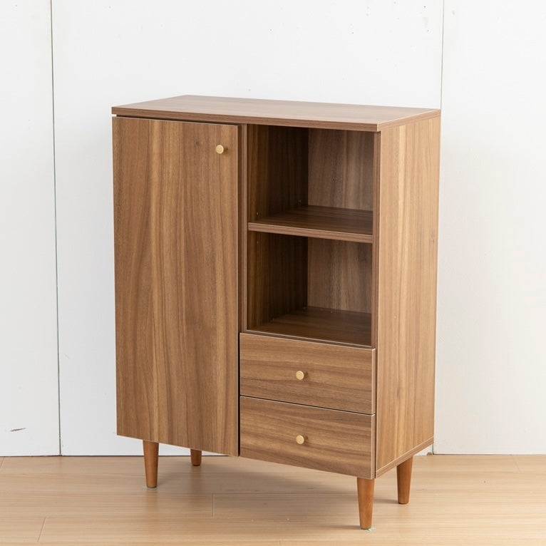 木目調脚付きキャビネット