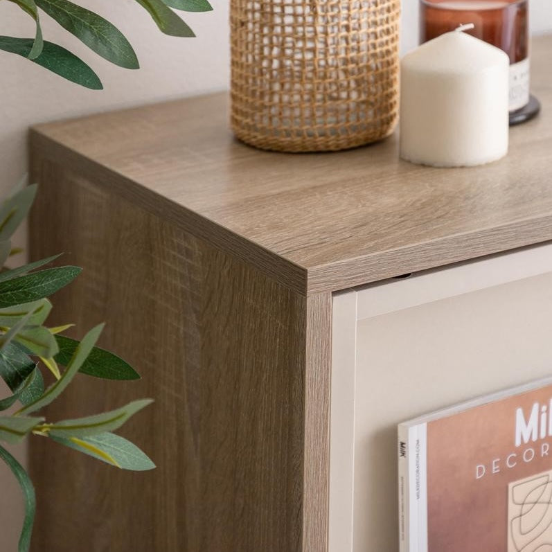 [幅71cm]スライド収納付本棚ラック