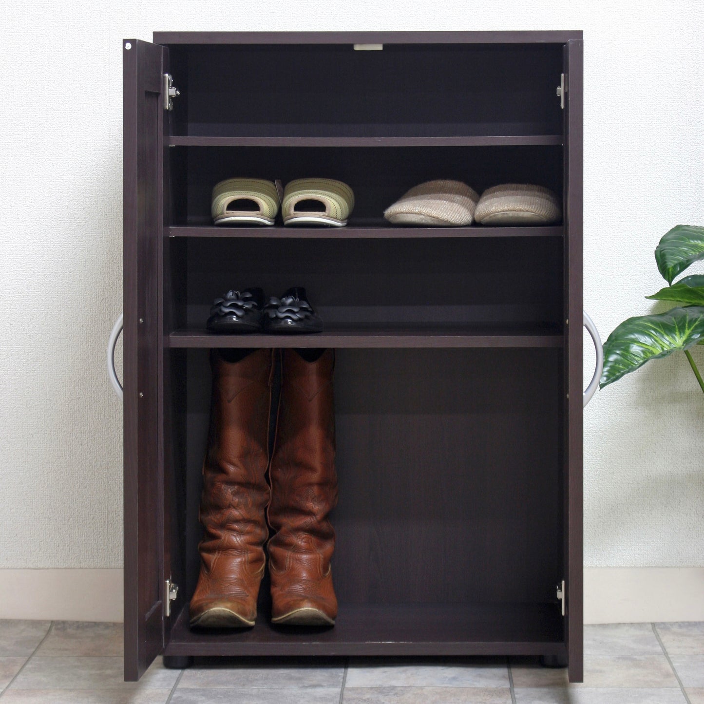 扉収納シューズラック