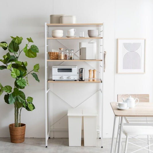 [幅80cm]ゴミ箱上レンジラック