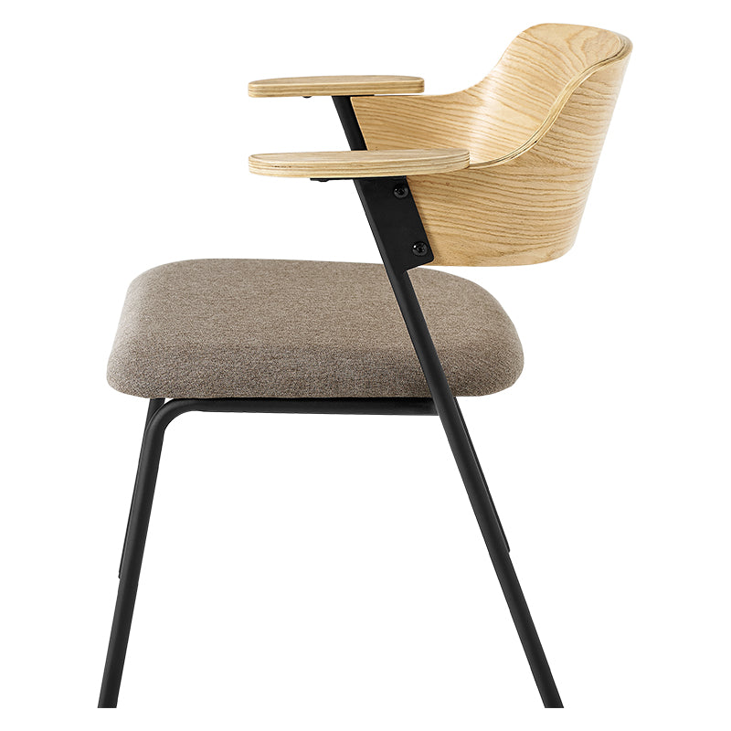 美フォルム異素材アームチェア