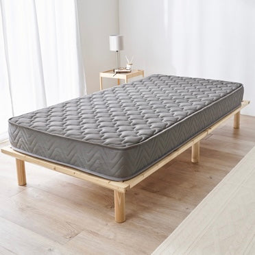 グレーのポケットコイルマットレス