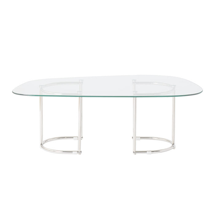 ガラス天板のニュアンスローテーブル