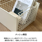 クリーム色のワイヤーメッシュとソリッドサイドパネル付き3段スタッキングボックスセット