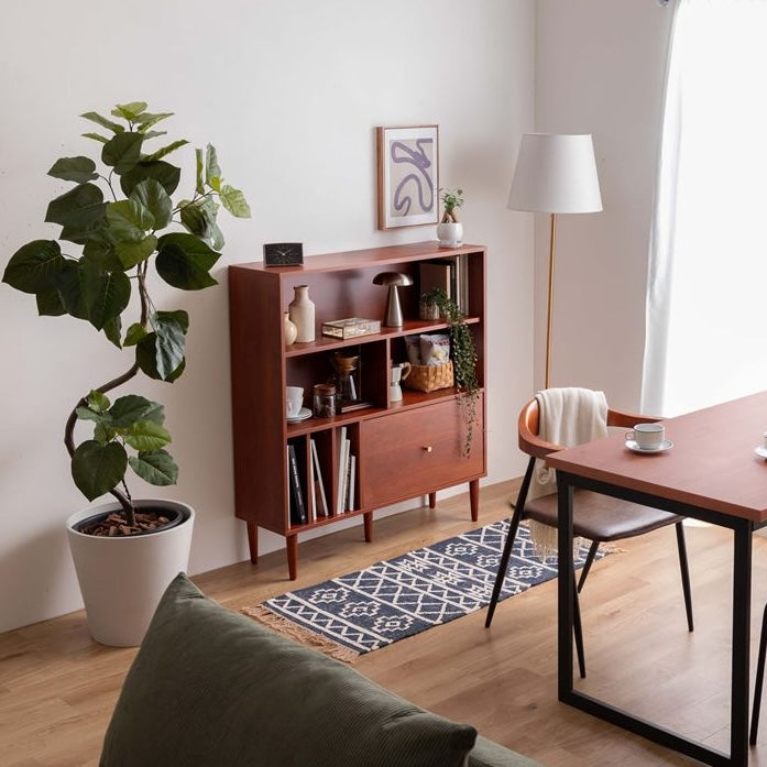 [幅100cm]引き出し付き本棚