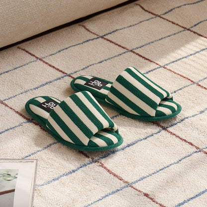 Roomnhome｜こっくりストライプルームシューズ