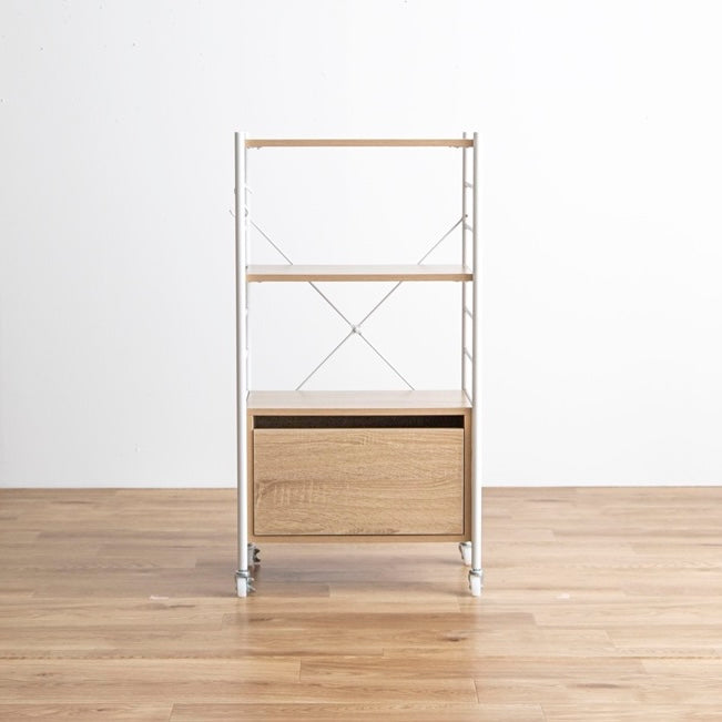 [幅50cm]引き出し付きシェルフ