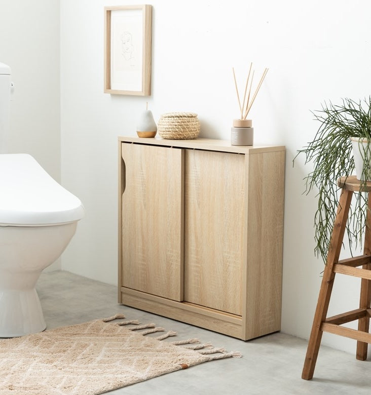 [幅60cm]キャスター付きトイレラック