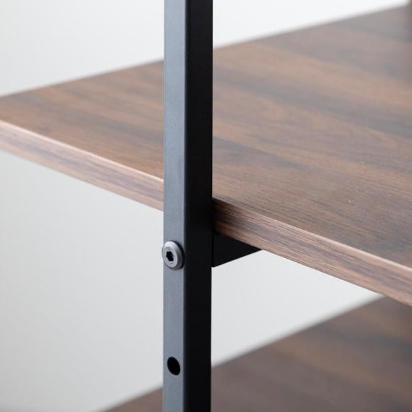 [幅40cm]棚付きスリムハンガーラック