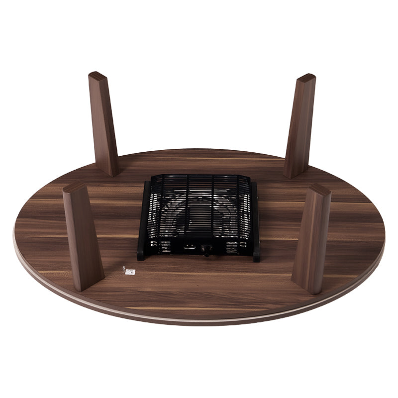 リバーシブル楕円天板こたつセンターテーブル