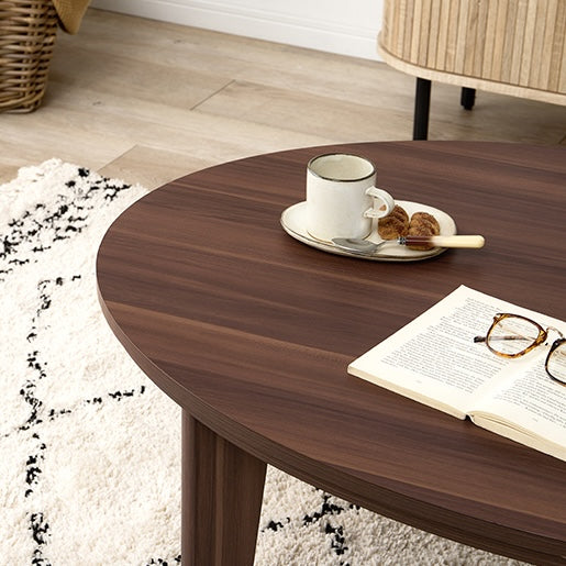 リバーシブル楕円天板こたつセンターテーブル