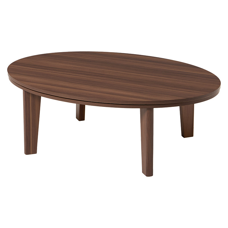 リバーシブル楕円天板こたつセンターテーブル