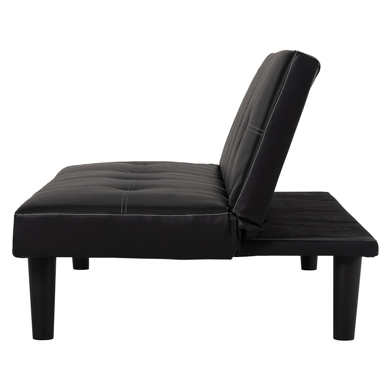 2wayレザー調ソファベッド