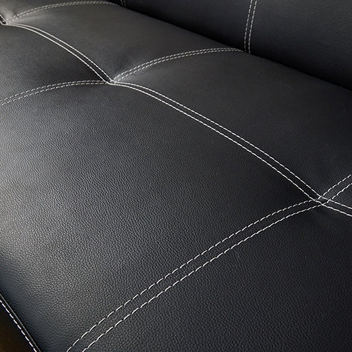 2wayレザー調ソファベッド