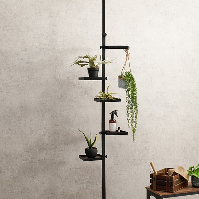 四角いトレイの突っ張りポールラック