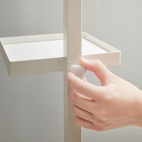 四角いトレイの突っ張りポールラック