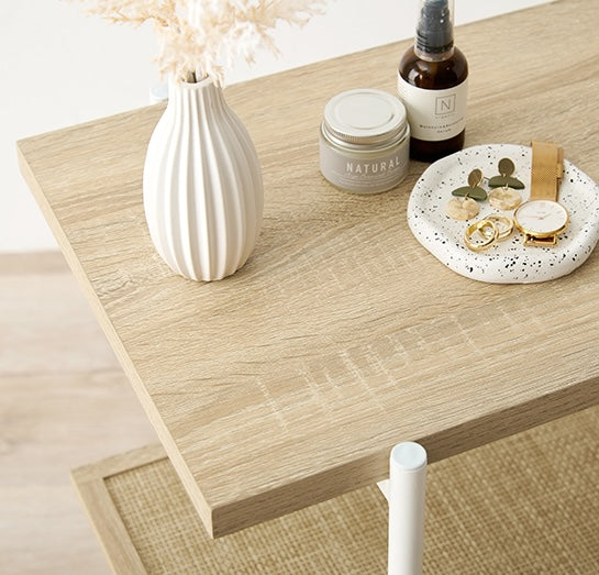 ラタン調3段オープンラック