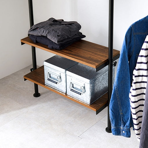 突っ張り伸縮ハンガーラック