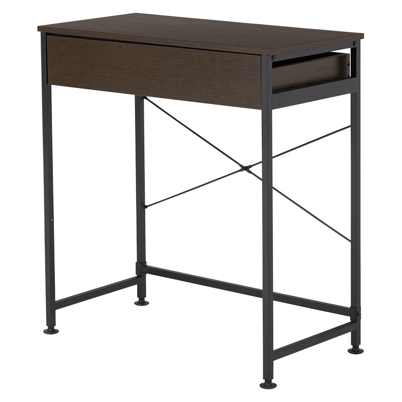 ダークブラウンのゴミ箱上収納