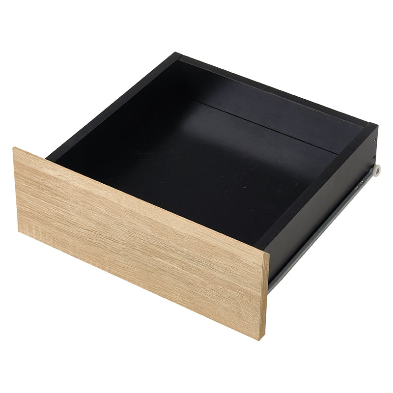 [幅79cm]可動棚付き木目調キャビネット