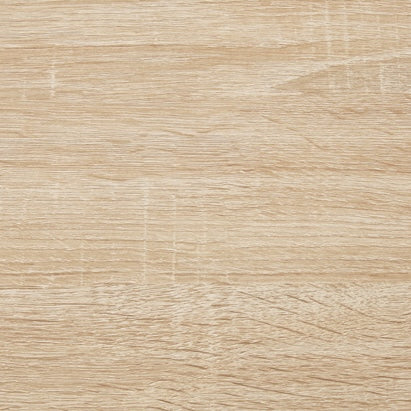 可動棚付き木目調キャビネットナチュラルのカラーをアップで写している