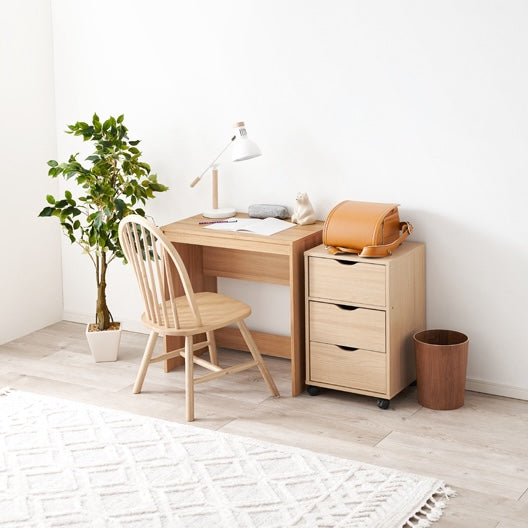 Shin ACTUS ナチュラルウッドデスク 引き出し付き デスク｜コの字型ウッドデスク - territory