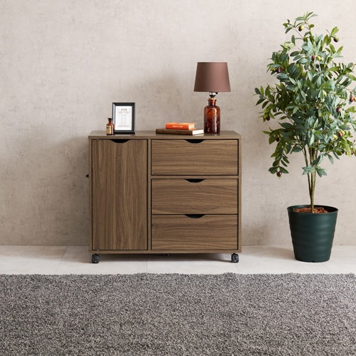 キャスター付きチェスト ワイド