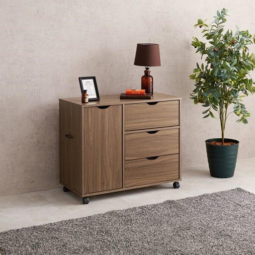 キャスター付きチェスト ワイド