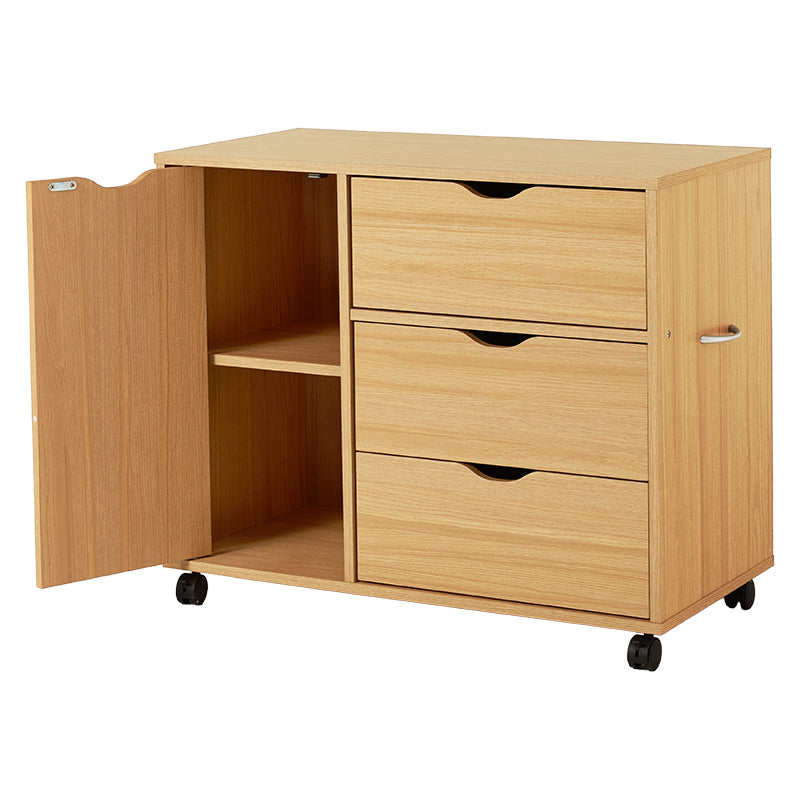 キャスター付きチェスト ワイド