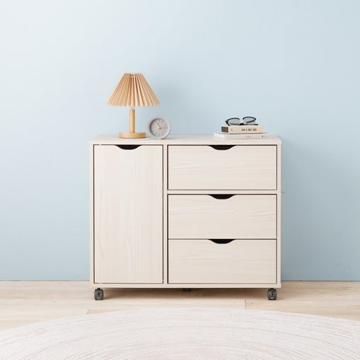 キャスター付きチェスト ワイド