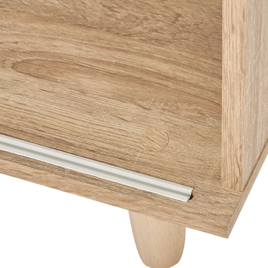 片面スライド扉付ブックシェルフ