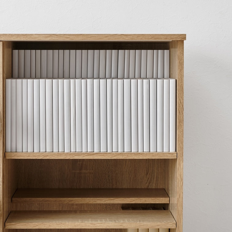 片面スライド扉付ブックシェルフ