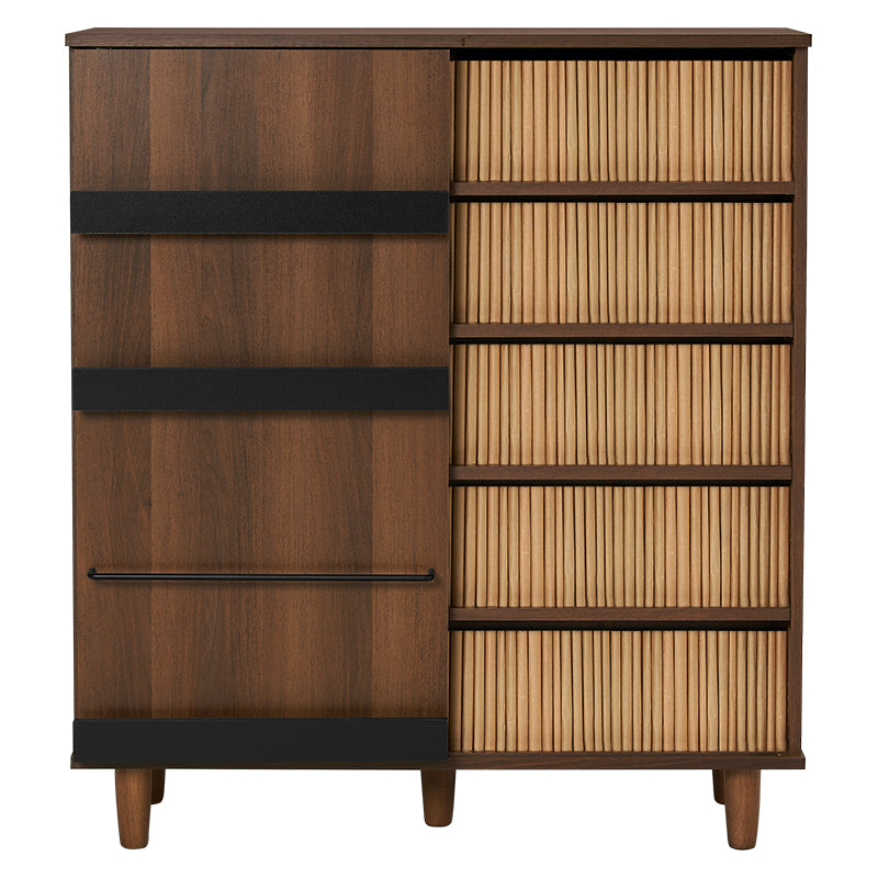 片面スライド扉付ブックシェルフ