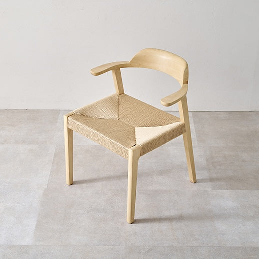 [2脚SET]ペーパーコードショートアームチェア