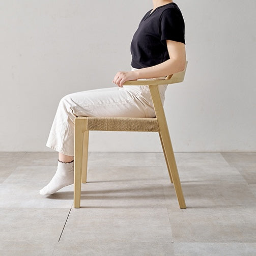 [2脚SET]ペーパーコードショートアームチェア