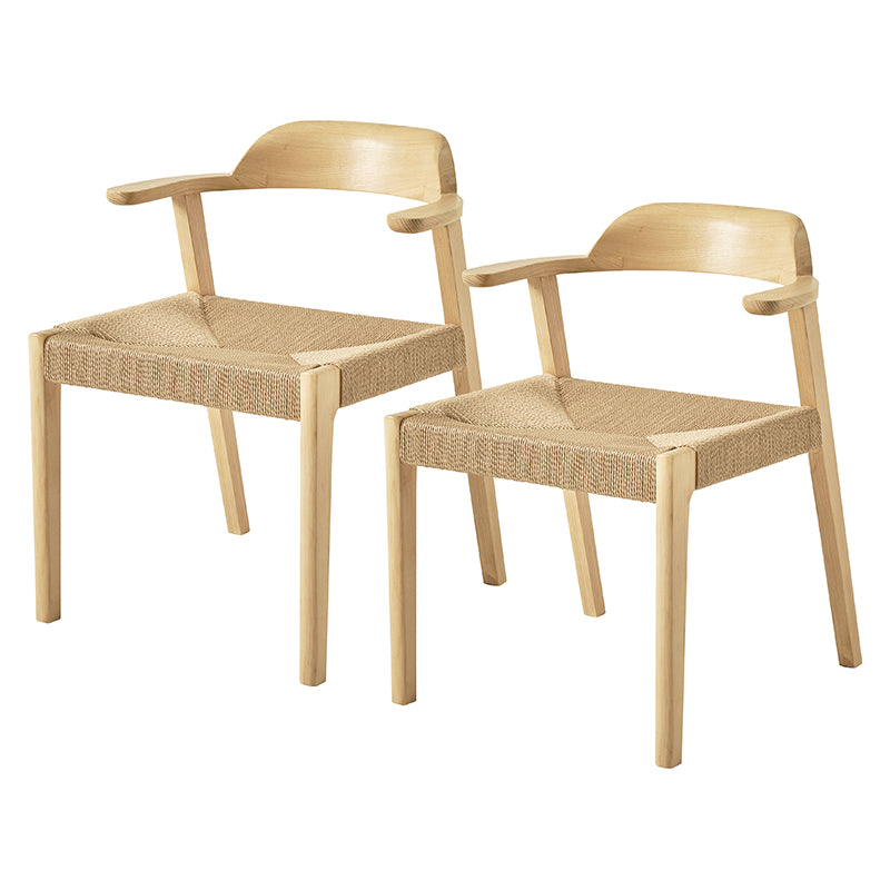 [2脚SET]ペーパーコードショートアームチェア