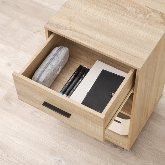 収納シェルフ付デスク3点セット