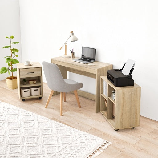 収納シェルフ付デスク3点セット