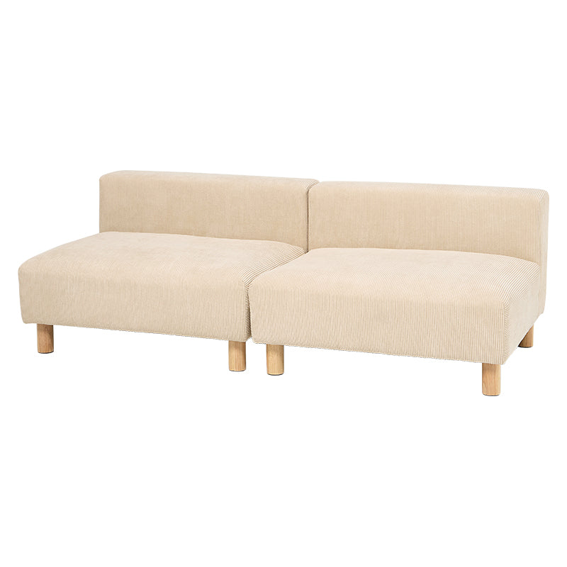 アームレスコーデュロイソファ