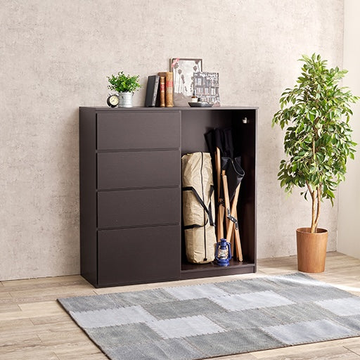 ハンガーラック付きチェスト