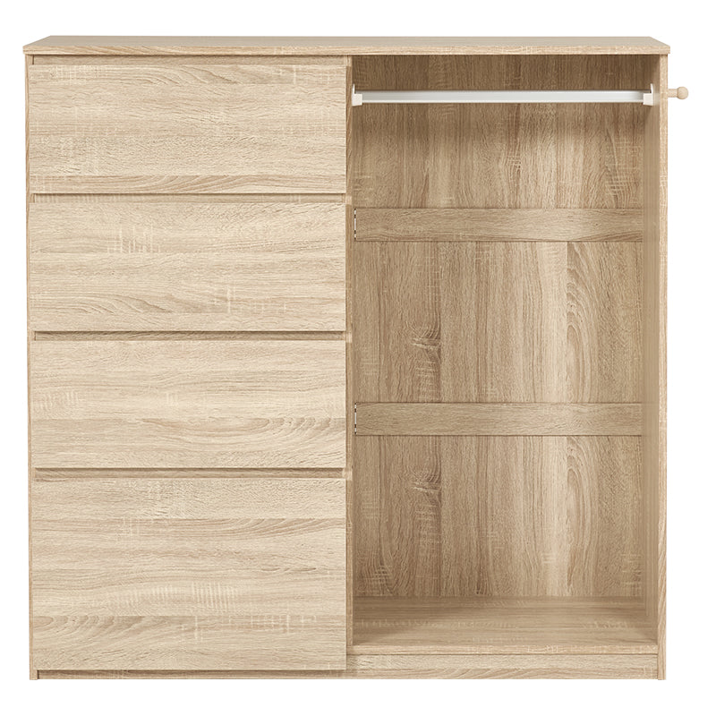 ハンガーラック付きチェスト