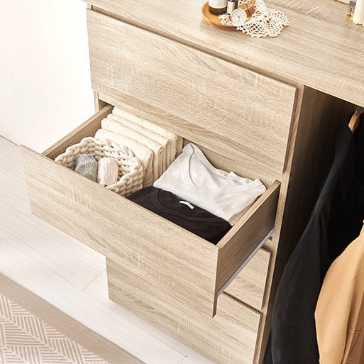 ハンガーラック付きチェスト