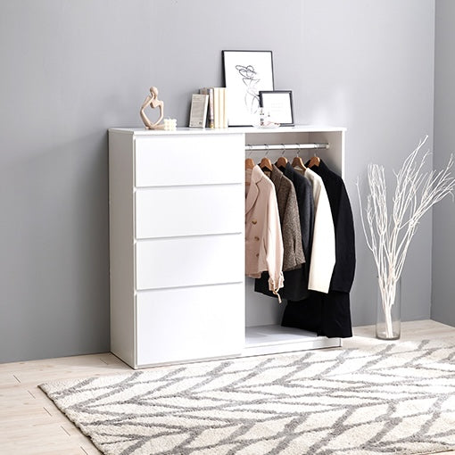 ハンガーラック付きチェスト